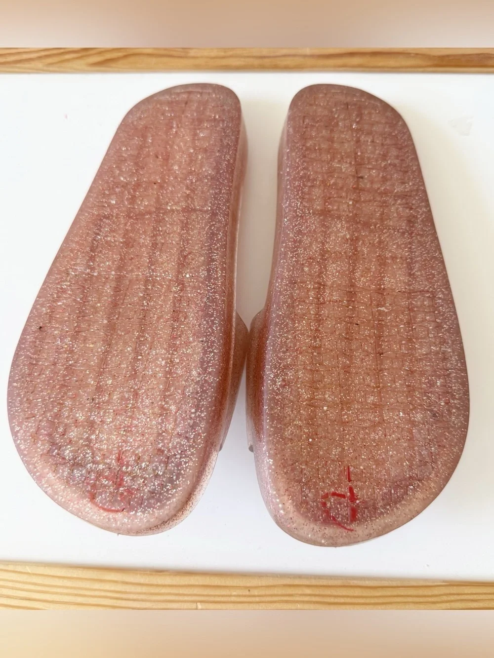 Kate Spade Splash Glitter Jelly Slides